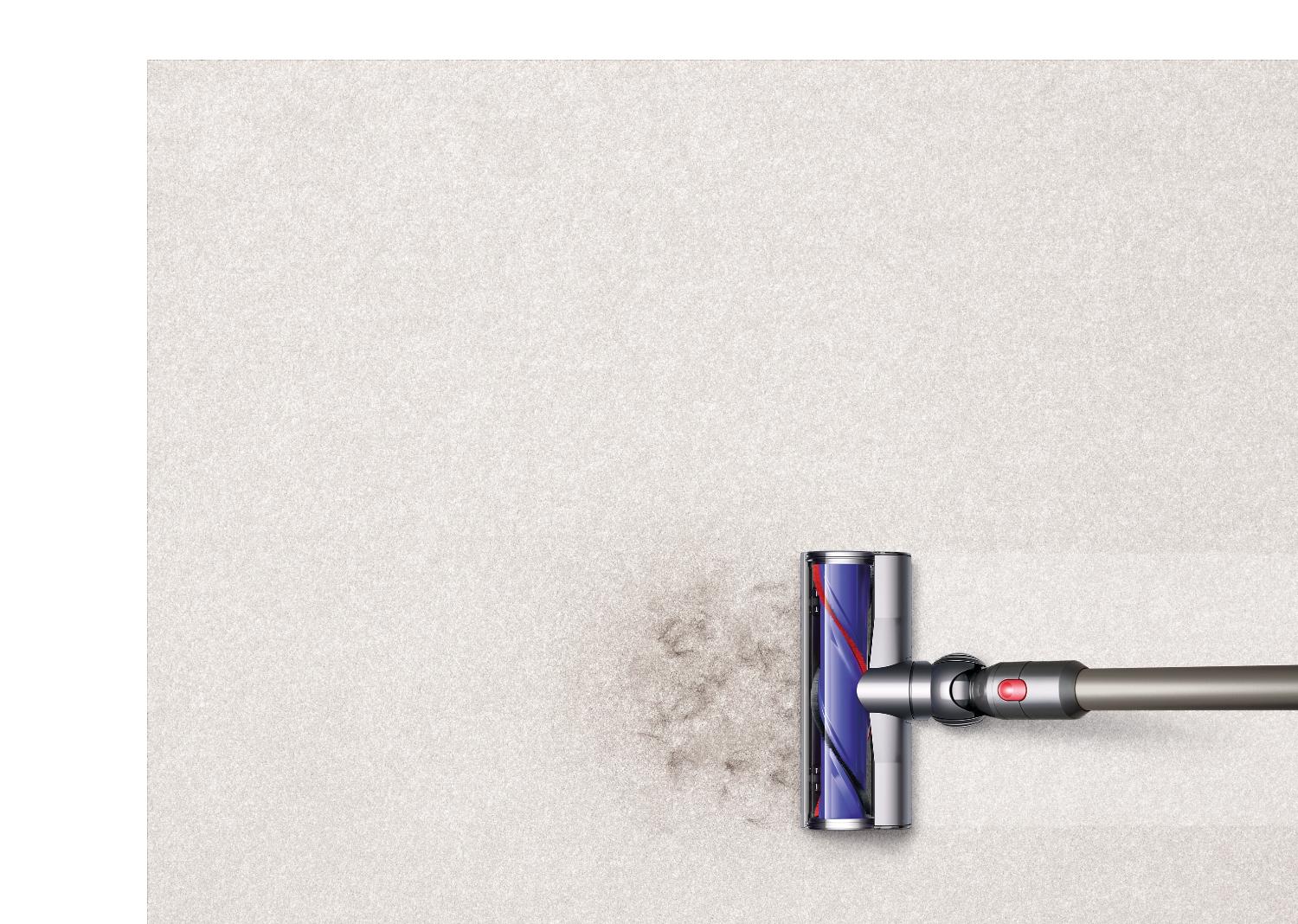 Dyson V8™ vacuum on carpet